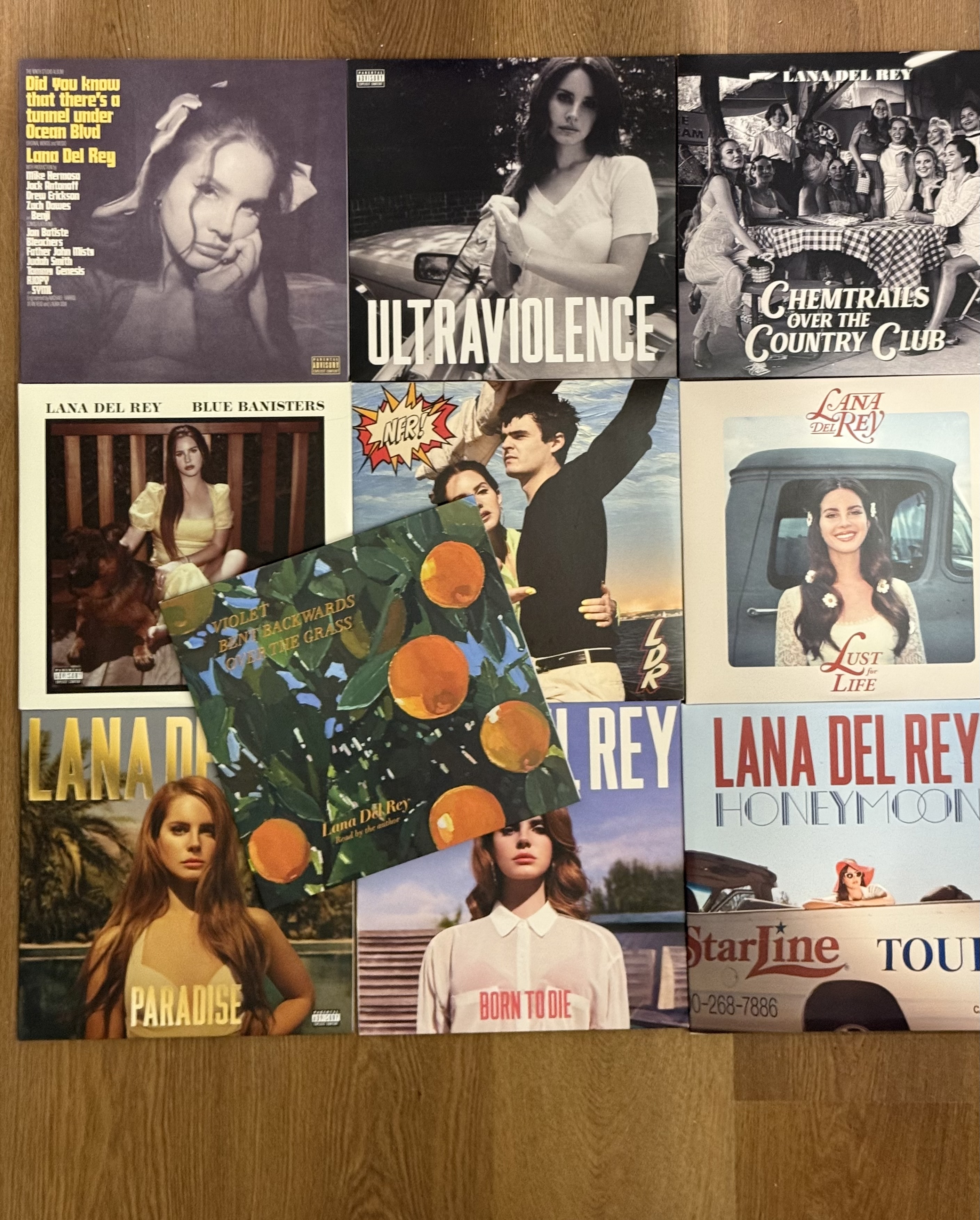 Lana Del Rey vinyl collection